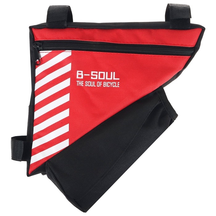 Велосумка подрамная с отсеком для бутылки, цвет красный Велосумка подрамная с отсеком для бутылки, цвет красный