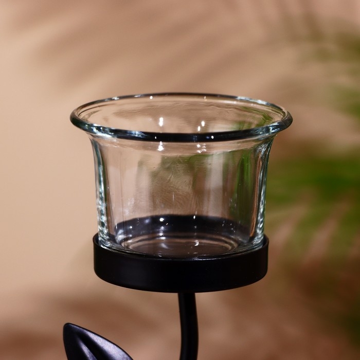 Подсвечник "Букет" металл 20,5 см