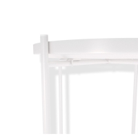 Столик журнальный, 376х376х515, Белый муар