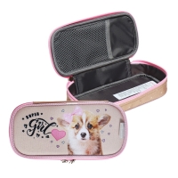 Пенал-футляр 100 х 50 х 210 мм, мягкий, текстильный, ErichKrause Corgi Puppy, 60186 Пенал-футляр 100 х 50 х 210 мм, мягкий, текстильный, ErichKrause Corgi Puppy, 60186