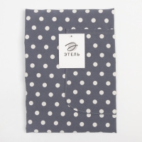 Фартук Этель "Горошек" цв.серый 78 х80 см, 100% п/э