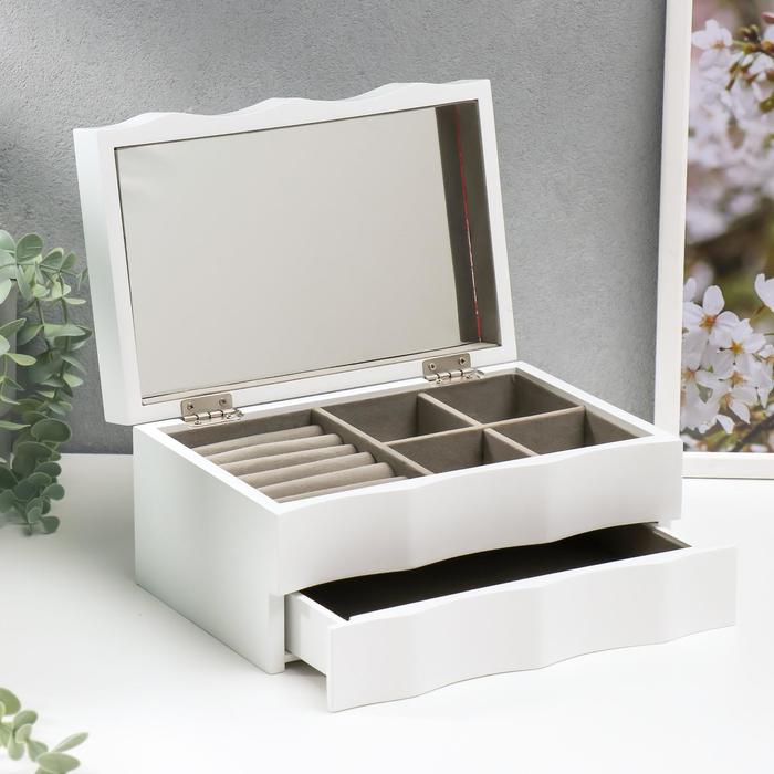 Шкатулка дерево Шкатулка дерево "Комод волна" 24х11,5х16,5 см