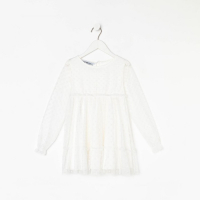 Платье для девочки KAFTAN, размер 30 (98-104 см), белый