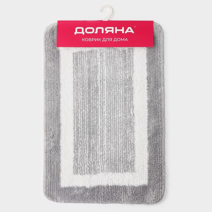 Коврик для дома Доляна &laquo;Тэри&raquo;, 58&times;38 см, цвет серый