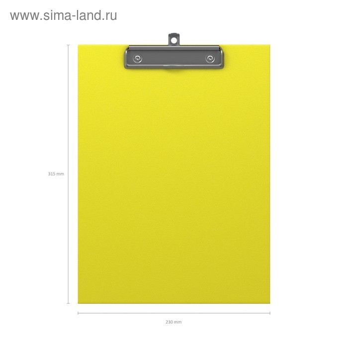 Планшет с зажимом А4, 2 мм, ErichKrause Neon, картон/ламинированная бумага, желтый (клипборд) Планшет с зажимом А4, 2 мм, ErichKrause Neon, картон/ламинированная бумага, желтый (клипборд)