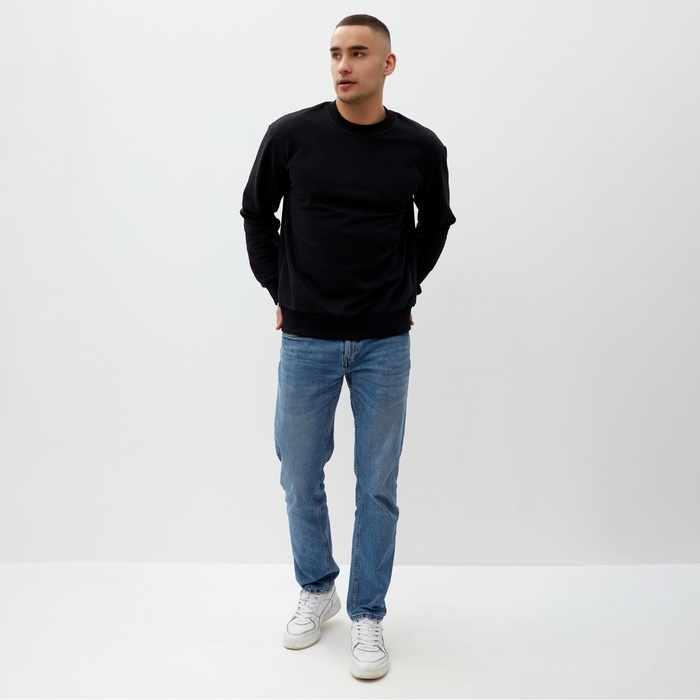 Джемпер мужской MINAKU: Basic line MAN  , цвет черный, р-р 56