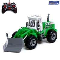 Экскаватор &laquo;Фермер&raquo;, радиоуправляемый, работает от батареек, цвет зелёный