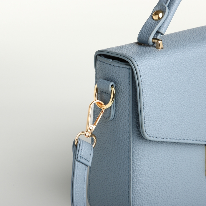 Сумка женская на клапане, TEXTURA, маленький размер, цвет голубой Сумка женская на клапане, TEXTURA, маленький размер, цвет голубой