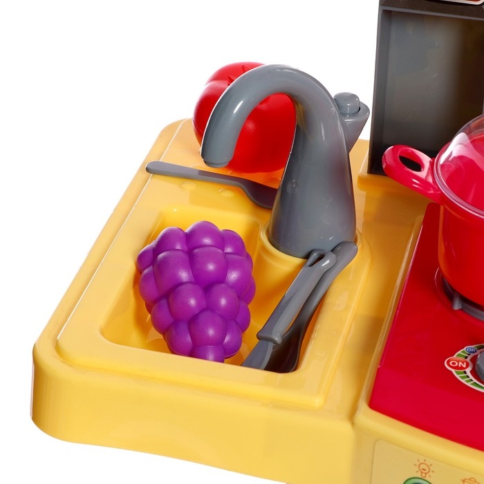 Игровой набор &laquo;Кухня мечты&raquo; с посудой и продуктами, свет, звук, работает от батареек