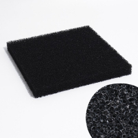 Губка прямоугольная, крупнопористая 10 PPI, лист 50 х 50 х 5 см, черный Губка прямоугольная, крупнопористая 10 PPI, лист 50 х 50 х 5 см, черный