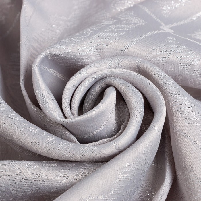 Скатерть Этель "Винтаж" цв.серебро, 142*283 +/-3 см, 115 &plusmn;10 гр,100% п/э