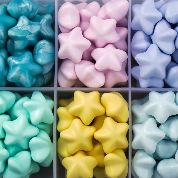 Набор сургуча Набор сургуча "Звёздочки" пастельные тона 10 цветов 12,7х6,5х2 см