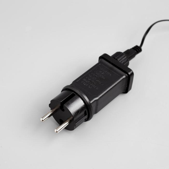 Гирлянда «Клип-лайт» 3 нити по 10 м, IP44, УМС, тёмная нить, 198 LED, свечение синее, 8 режимов, 24 В Гирлянда «Клип-лайт» 3 нити по 10 м, IP44, УМС, тёмная нить, 198 LED, свечение синее, 8 режимов, 24 В