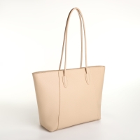 Сумка-шопер женская на молнии, цвет бежевый Сумка-шопер женская на молнии, цвет бежевый