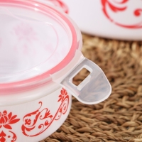 Набор ланч-боксов пластиковых круглых «Веточка», 4 шт: 0,25 л, 0,55 л, 1,05 л, 1,8 л Набор ланч-боксов пластиковых круглых «Веточка», 4 шт: 0,25 л, 0,55 л, 1,05 л, 1,8 л