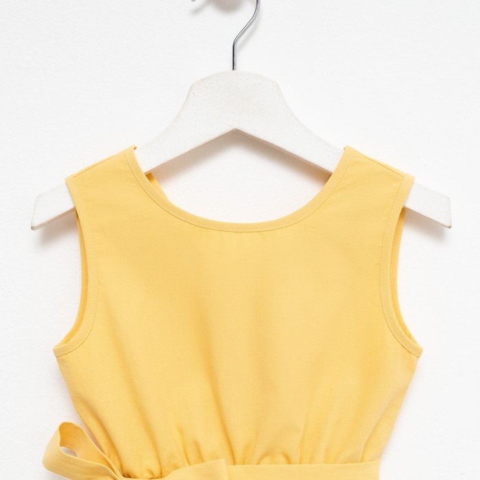 Комплект для девочки (майка и шорты) KAFTAN, р.32 (110-116), желтый