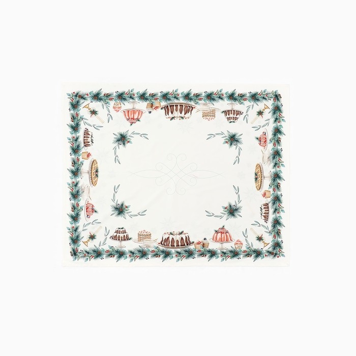 Скатерть Этель New Years treat 150х110см +/-3см с ВГМО, 100%хл, саржа 190гр/м2