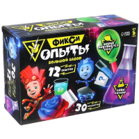 Набор для опытов Фиксики &laquo;Фикси опыты. Большой набор&raquo;, 12 опытов, Файер и Нолик