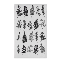 Набор полотенец кухонный "Доляна" Листья 35х60см-2шт, 100% хлопок