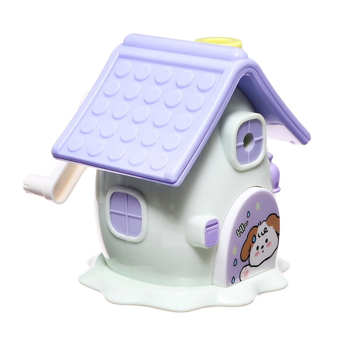 Точилка механическая с контейнером, 5 видов заточки, Домик белый Точилка механическая с контейнером, 5 видов заточки, Домик белый