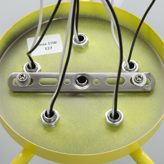 Люстра Люстра "Онлайн" (цил.) 5х15Вт Е27 МОДЕЛЬ:BR 00281 желтый 52х52х15см