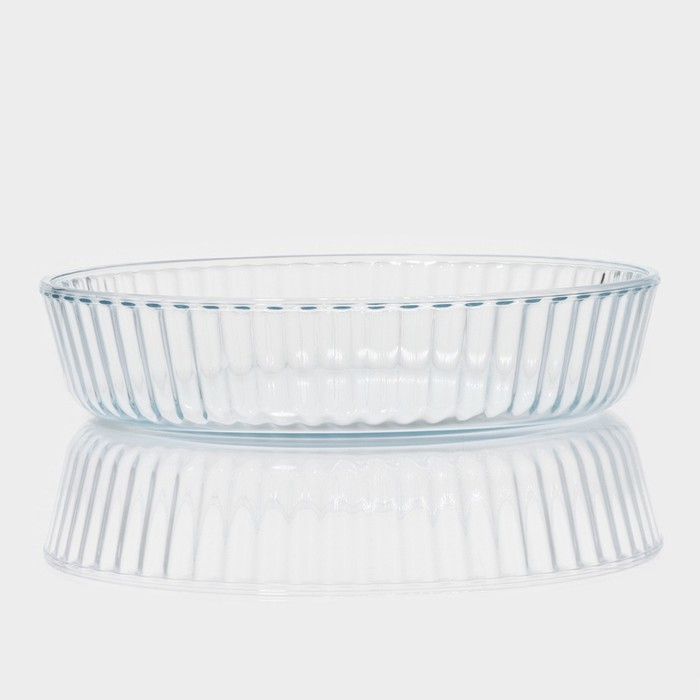 Форма для запекания и выпечки из жаропрочного стекла круглая Доляна, 2 л Форма для запекания и выпечки из жаропрочного стекла круглая Доляна, 2 л