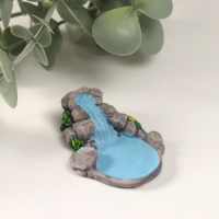 Фигурка для флорариума полистоун "Пруд в саду" 5,4х1,6 см Фигурка для флорариума полистоун "Пруд в саду" 5,4х1,6 см