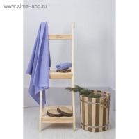 Простыня вафельная для бани &laquo;Экономь и Я&raquo;, 150х180 см, цвет сиреневый