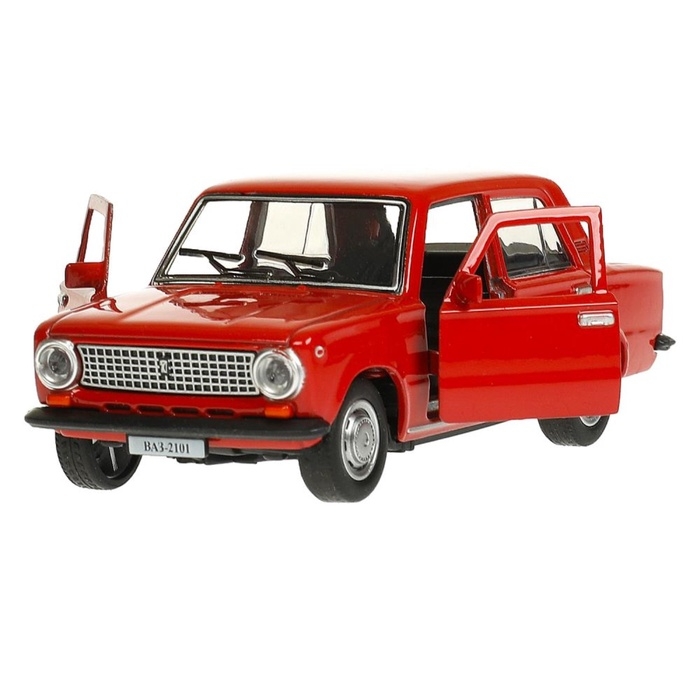 Машинка металлическая «ВАЗ-2101», ретро - модель «Копейка», открываются двери, багажник, инерция, 12 см, красный Машинка металлическая «ВАЗ-2101», ретро - модель «Копейка», открываются двери, багажник, инерция, 12 см, красный