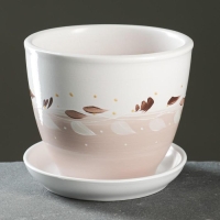 Горшок цветочный "Антик" ваниль, 1л Горшок цветочный "Антик" ваниль, 1л