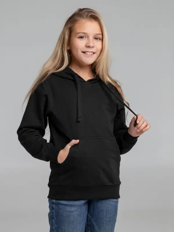 Худи детское Kirenga Kids 2.0, черное, 14 лет