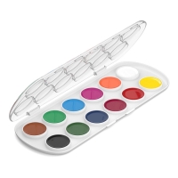Акварель 12 цветов, ErichKrause ArtBerry, медовая, без кисти, пластиковая коробка, европодвес Акварель 12 цветов, ErichKrause ArtBerry, медовая, без кисти, пластиковая коробка, европодвес