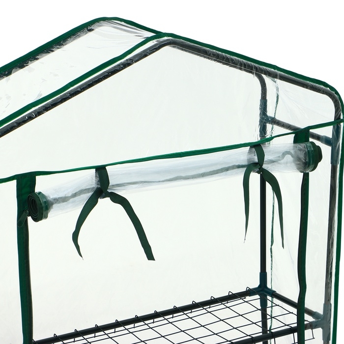Парник-стеллаж, 2 полки, 93 &times; 22 &times; 69 см, металлический каркас d = 12 мм, чехол плёнка 80 мкм, Greengo