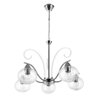 Люстра "Харми" 5xE27 40Вт серебро 58х58х41 см BayerLux Люстра "Харми" 5xE27 40Вт серебро 58х58х41 см BayerLux