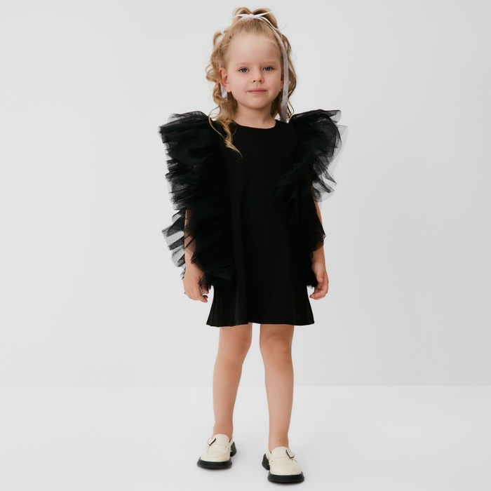 Платье для девочки MINAKU: PartyDress цвет чёрный, рост 122