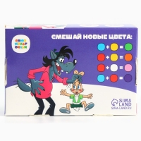 Гуашь 6 цветов по 10 мл, &laquo;Ну, погоди!&raquo;, Союзмультфильм