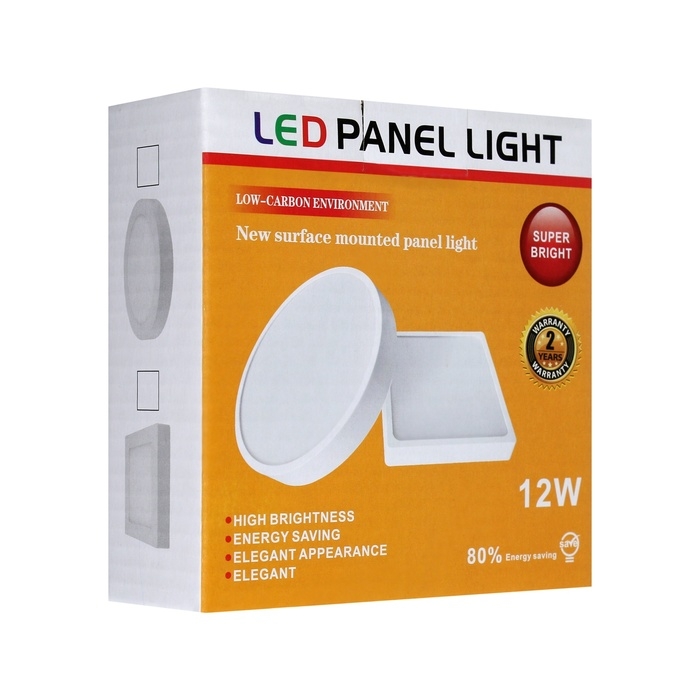 Накладной светодиодный светильник, 105х35 мм, 12 Вт, 1080 Лм, 6500 К, круг.