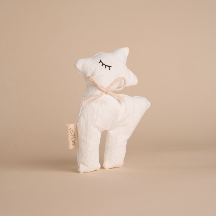 Мягкая игрушка &laquo;Оленёнок&raquo;, 15 см, цвет белый, с бантиком