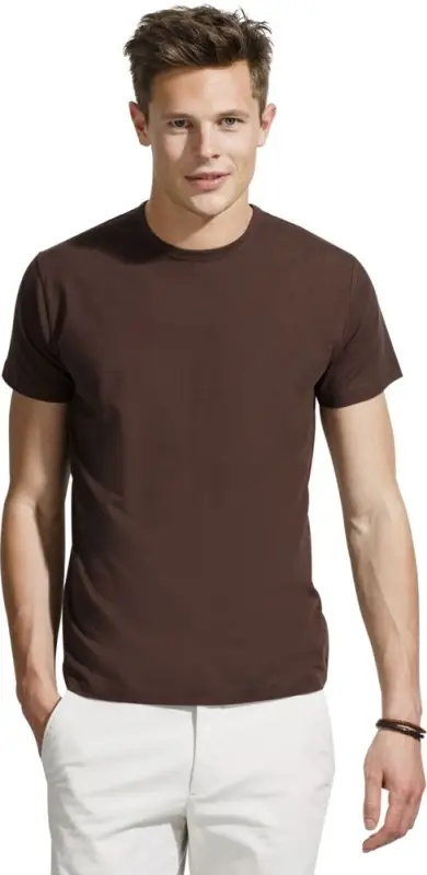Футболка мужская Milano 190 темно-коричневая (шоколад), размер XXL Футболка мужская Milano 190 темно-коричневая (шоколад), размер XXL