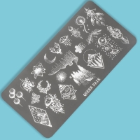 Диск для стемпинга металлический &laquo;Эскизы&raquo;, 12 &times; 6 см