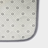 Набор ковриков для ванной и туалета Доляна &laquo;Галька, ракушки&raquo;, 2 шт, 40&times;50 см, 50&times;80 см, цвет серый