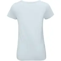 Футболка женская &laquo;Женщина хорошеет&raquo;, голубая, размер L