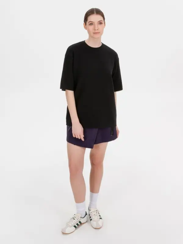 Джемпер с коротким рукавом Siluetti Volumica, черный, размер M/L Джемпер с коротким рукавом Siluetti Volumica, черный, размер M/L