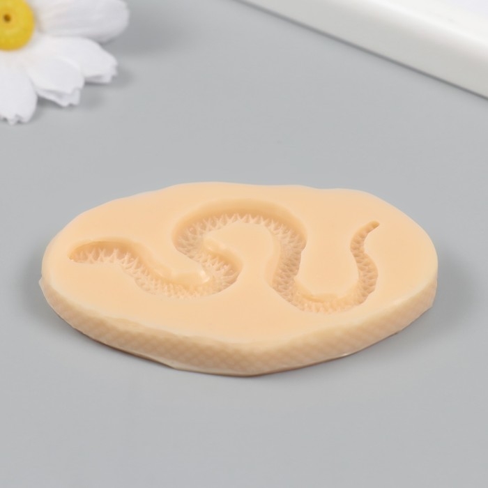 Новогодний молд силиконовый Новогодний молд силиконовый "Змейка" 0,4х6,5х3,3 см