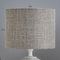 Настольная лампа "Венди" Е14 40Вт бело-серый 15х15х25 см RISALUX