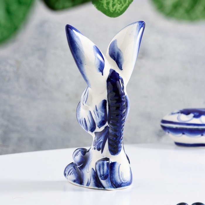 Сувенир &laquo;Осёл&raquo;, большой, 13 см, гжель