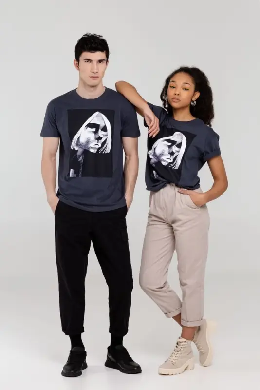 Футболка &laquo;Меламед. Kurt Cobain&raquo;, темно-серая, размер S