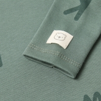 Боди с дл. рукавом Крошка Я NY, рост 80-86 см, хаки