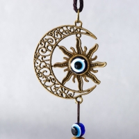 Музыка ветра металл "Месяц и солнце. Гармония и баланс" от сглаза 6 колокольчиков 45х8х8 см 788381 Музыка ветра металл "Месяц и солнце. Гармония и баланс" от сглаза 6 колокольчиков 45х8х8 см 788381