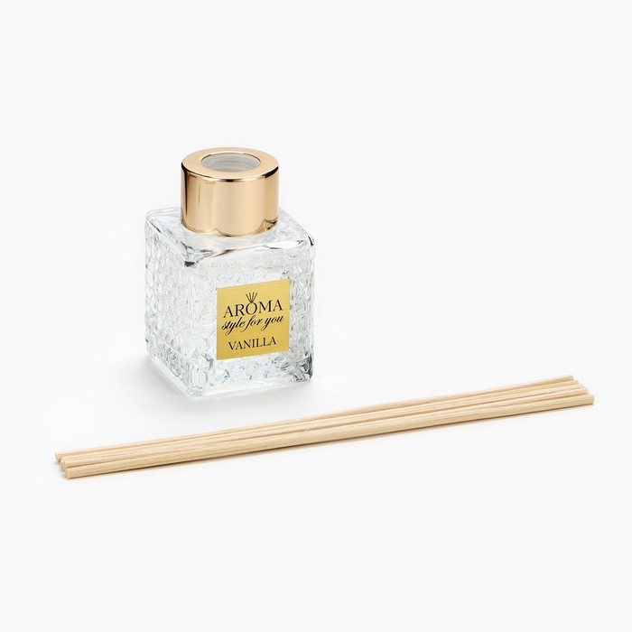 Диффузор ароматический палочки, ароматизатор для дома &laquo;Аромадиффузор: For home&raquo;,аромат ваниль, 50 мл.